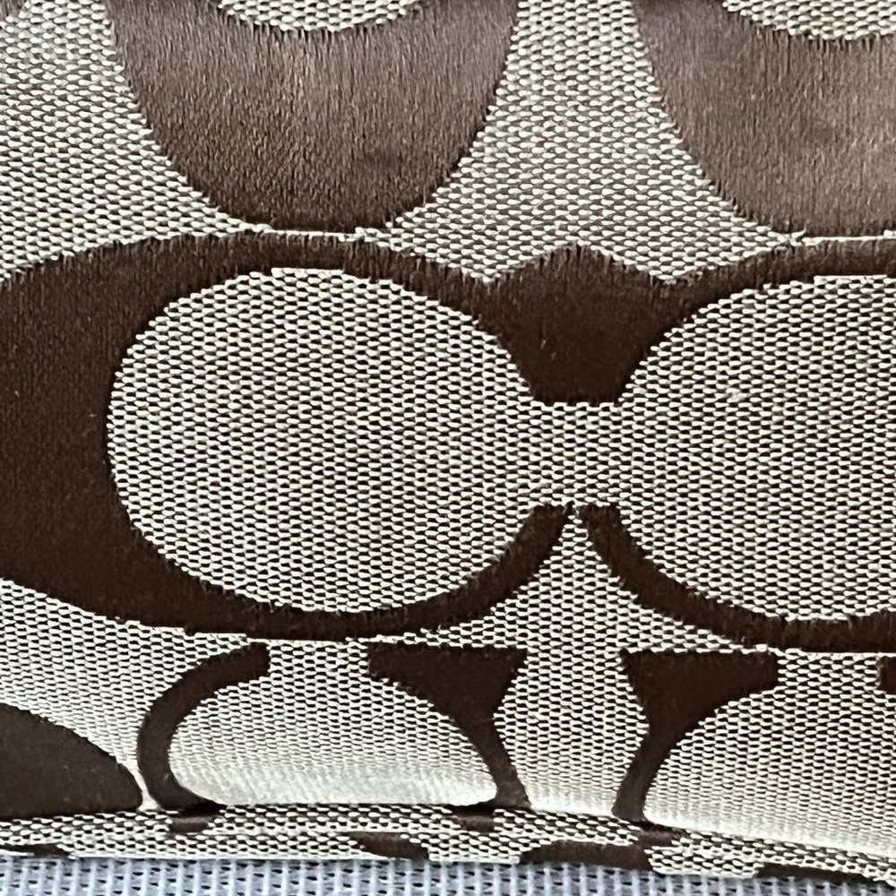 COACH PRE-LOVED AUTHENTIC VINTAGE SIGNATURE ‘C’ LOGO & LEATHER PATCHES HOBO - Picture 12 of 15
